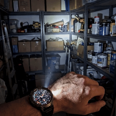 Built-in LED flashlight.